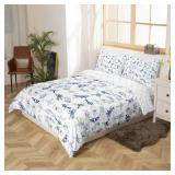 Aircraft Bedding Duvet Cover Set Kids Airplane Print Bedding Set Boys Girls Decor Aircraft Flying Comforter Cover Set Microfiber Sketch Style Blue White Bedspread Cover Bedroom Bedclothes Twin Size - 