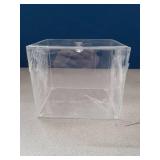 JHJFRAWY Acrylic Clean Pad Storage Box for Clean Skin Club - Cotton Holder, Square Organizer (Pads Not Included) - Horizontal With Lid - Retail: $18