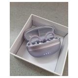 NEOQOQO A50 Clip on Earbuds, Bluetooth 6.0 Wireless Open Ear Headphones w/5.3g Weightless Comfort,48H Playtime,3D Soundstage,Clear Call Mics,IPX5,Multipoint Connection,Fit for Workout Running Purple -