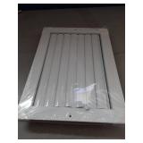 8x12 Inch (Duct Opening) Aluminum 1-Way Air Flow Vent â HVAC Vent Cover for Wall or Ceiling â Quiet HVAC Wall Register with Multi-Shutter Damper â Adjustable Curved Blade - Plastic Seal