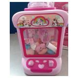 Marlrin Claw Machine for Kids, Mini Vending Machine Girls Unicorn Toys, Candy Grabber Prize Dispenser with Sound & 20 Mini Plush Toys, Electronic Arcade Game Indoor Toy for Home Party Birthday Gifts -