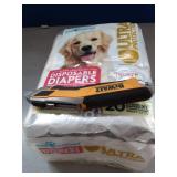 Paw Inspired 20ct Disposable Dog Diapers | Female Dog Diapers Ultra Protection | Diapers for Dogs in Heat, Excitable Urination, or Incontinence (X-Large) - Retail: $25