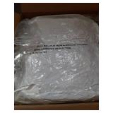 basic home 18x18 Decorative Throw Pillow Inserts-Down Feather Pillow Inserts-Square-Cotton Fabric-Set of 2-White. - Retail: $28