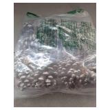 10 Pieces Large Christmas Pine Cones Decorations Picks - Frosted Snow Pine Cones for Christmas Tree, Garland Wreath Ornaments Home Decorating Pinecones Winter Holidays - Retail: $20