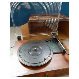 Vinyl Record Player Wireless Turntable with Built-in Speakers and USB Belt-Driven Vintage Phonograph Record Player 3 Speed for Entertainment and Home Decoration - Retail: $50