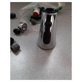 Universal Kitchen Faucet Head Replacement with 15 Adapter Kit Compatible with Kohler/Moen/Delta Faucet, 3 Function Pull Down Sink Faucet Spray Head, Chrome - Retail: $16