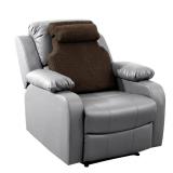 HOMBYS Sherpa Fleece Lumbar Support Pillow with Headrest for Recliner,Memory Foam Recliner Chair Cushion for Back Pain,Big High Back Support for Recliner with Chair Headrest for Elderly (Dark Coffee) 