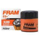 FRAM EG+ PH3614P 10K Mile Change Automotive Replacement Interval Spin-On Engine Oil Filter for Select Vehicle Model Years, Vehicle Engine Protection Oil Filter for Everyday Drivers - Retail: $9