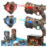 VATOS Rechargeable Laser Tag Set of 2 Player - 2.4GHz Data Fully SYNC 2 Gun & 2 Vest Sensors - Cool Birthday Toys & Ideas Laser Tag Gun for Kids Teen Adults for Outdoor Family Activities - Retail: $60