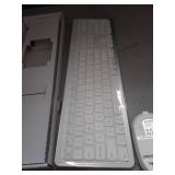 seenda Wireless Keyboard and Mouse Combo, Rechargeable Quiet Keyboard Mouse, Sleek and Ultra Thin Design, Full-Size with Number Pad for Windows, Laptop, PC, Notebook, Desktop- Silver and White - Retai