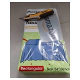 Pureegg Plastic Table Cloth Disposable 10 Pack, 54 x 108 Inch Table Cloths, Patriotic Decorations, Thanksgiving, Veterans Day Tablecloths, Rectangle, Plastic Cover, Leakproof & Sturdy, Navy Blue - Ret