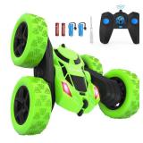 Hamdol RC Stunt Car for Kids Ages 6â12, Double-Sided Remote Control Car with LED Lights, 4WD Electric Toy Vehicle, USB Rechargeable, Perfect Birthday, Holiday for Boys & Girls - Retail: $30
