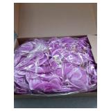 80 Pcs Orchids Artificial Flowers Silk Phalaenopsis Flower Heads Fake Orchids Flowers for Cocktails Drink False Butterfly Orchid Head for Wedding Floral Bouquet DIY Craft Bridal Decor(Dark Purple) - R