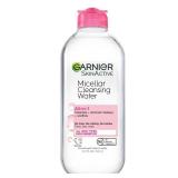 Garnier Micellar Water, Hydrating Facial Cleanser & Makeup Remover, Suitable for Sensitive Skin, Vegan, Cruelty Free, 13.5 Fl Oz (400mL), 1 Count - Retail: $8