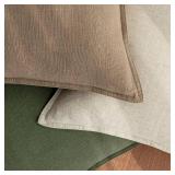 Woaboy 28x28 Inch Euro Sham Set of 2 Decorative Linen Solid Throw Pillow Covers Boho Accent Farmhouse Couch Pillowcases Modern Netural Home Decor for Bed Couch Sofa Living Room,Light Brown - Retail: $