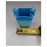 Silicone Square Baking Cup Set of Four  - Retail: $0