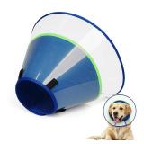 Dog Cone Collar with Soft Liner to Stop Licking, Elizabeth Recovery Collar After Surgery for Large Medium Dogs, Comfortable Pet Head Cone Alternative for Neutering Spay Injury (M) - Retail: $28