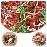 Easter Crinkle Paper Filler, 1/2LB(8 oz) Shredded Paper For Gift Baskets, White bridesmaid proposal gifts, Crinkle Cut Paper Shred For Birthdays, Weddings,Boxes Bags, Basket Filler, Anniversaries, Gif