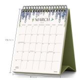 Jotsome Small Desk Calendar 2026-2027, 16 Months Standing Flip Calendar (6\"x7.5\") from March 2026 to June 2027, Double-Sided Design Aesthetic Desk Calendar with To Do List, Gift for the Holidays - R