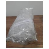 Yourtablecloth Heavy Duty Clear Vinyl Round Fitted Tablecloth (Table Cover) Elasticized Tablecloth Great for Protecting Your fine Tables and Table Linen 60â - Retail: $36