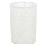 Drum Lamp Shade Beige Linen Lampshade for Table Lamp Floor Lampshade 5.5\" Top x 5.5\" Bottom x 7.8\" High Office/Home Decor, Easy Assembly - Retail: $25