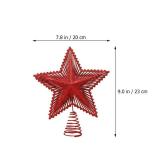 ifundom Christmas Tree Topper Xmas Glitter Star Topper Star Christmas Decoration for Xmas Tree Decoration Holiday Party Decor - Retail: $16