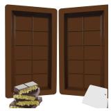 ONE Pack Deep Chocolate Bar Molds, 1Inch Thick Chocolates Bar Molds, Extra Large And Thick Chocolate Molds for Filling Dubai Pistachio Chocolate Bar