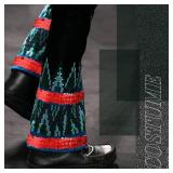 Chuangdi 11 Yard 1 Inch Elastic Sequins Trim 3 Row Flat Glitter Sequin Bling Fabric Paillette Ribbon Trim Metallic Stretch Crafts Elastic Lace for Dress Embellish(Red) - Retail: $14