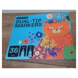 Artistro 36 Color Dual-Tip Markers Set - Retail: $15