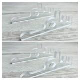 FLAGMEE Neon Sign Holder for Table, Neon Sign Holder Base, Compatible with a Variety of Neon Signs (2Packs Transparent) - Retail: $14