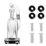 EASTROCK Snare Drum Strainer Snare Drum Modulator Throw Off Butt End for Drum Replacement Parts (silver snare round adjuster) - Retail: $19