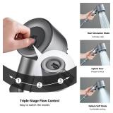 Mankoda High Pressure Filtered Shower Head - 3 Spray Modes Shower head with Handheld, Detachable Showerhead with 12 Replaceable Water Softener Filters for Hard Water | Shower with 75\" Anti-Burst Hose