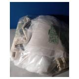 INLINAS Blackout Curtains with Sheer Overlay Thermal Noise Reduction for Bedroom and Living Room Energy Saving Panels, Beige Curtains with White Sheer, 52W x 84L Inch - Retail: $34