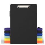 Juvealoe Legal Size Clipboard with Storage, High Capacity 8.5 x 14 Clip Board for Lawers, Folio & Side-Opening, Size 15 x 10 x 1.2 in, Black - Retail: $17