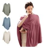 BubblePanda Rayon Made from Bamboo Nursing Cover for Baby Breastfeeding,360Â° Full Privacy Soft & Breathable Breastfeeding Covers Up for Women,Machine Washable Nursing Shawl,Stretchy Carseat Cover -