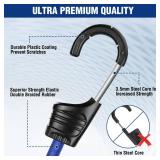 WORKPRO Bungee Cords Heavy Duty Outdoor - 30PCS Bungee Cords with Hooks in a Storage Bag Includes 10\", 18\", 24\", 30\", 36\", 48\" Bungie Cord Bundle Assortment with Metal Hook, Bungee Straps - Reta