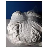 HIG Set of 2 Decorative Round Pleated Throw Pillows, Classy Accent Pumpkin Throw Pillows with Center Button, Vintage Velvet Floor Pillows for Sofa Vanity Chair Bed, White, 14.5\" Diameter(Ripple) - Re