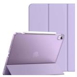 JETech Case ONLY for iPad Air 11-Inch M3/M2 (2025/2024), iPad Air 5/4 (2022/2020 5th/4th Generation 10.9-Inch), Slim Stand Hard Back Shell Cover with Auto Wake/Sleep (Light Purple) - Retail: $12