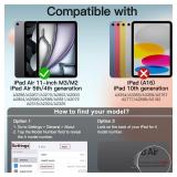 JETech Case ONLY for iPad Air 11-Inch M3/M2 (2025/2024), iPad Air 5/4 (2022/2020 5th/4th Generation 10.9-Inch), Slim Stand Hard Back Shell Cover with Auto Wake/Sleep (Light Purple) - Retail: $12