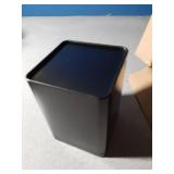 Square Black Metal Tea Canister - Iron Storage Box for Tea Candy and Home Organization - 4.33 X 4.33 X 3.14 Inch - Retail: $20