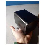 Square Black Metal Tea Canister - Iron Storage Box for Tea Candy and Home Organization - 4.33 X 4.33 X 3.14 Inch - Retail: $20