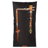 Aprllolg Backflow Preventer Insulation Cover, Pipe Insulation Covers Winter Freeze Protection,Irrigation Sprinkler Valve / Water Well Pump Insulated Pouch for Outside (Black, 14\" W x 26\" H) - Retail