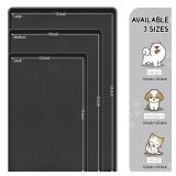 PRE OWNED MateeyLife Silicone Cat & Dog Food Mat for Floors Waterproof, Anti-Slip Dog Bowl Mats for Food and Water, Pet Feeding Mats with Lip to Prevent Spills, Pet Placemat for Messy Drinkers to Prot