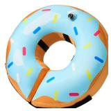 BENCMATE Inflatable Dog Cone Collar Alternative, Soft Dog Cone for Small Medium Large Dogs and Cats, Neck Recovery ECollar Donut Collar After Surgery (Medium, Blue Donut) - Retail: $18