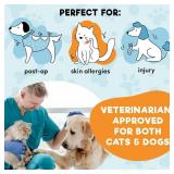 BENCMATE Inflatable Dog Cone Collar Alternative, Soft Dog Cone for Small Medium Large Dogs and Cats, Neck Recovery ECollar Donut Collar After Surgery (Medium, Blue Donut) - Retail: $18