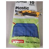 Pureegg Plastic Table Cloth Disposable 10 Pack, 54 x 108 Inch Table Cloths, Patriotic Decorations, Thanksgiving, Veterans Day Tablecloths, Rectangle, Plastic Cover, Leakproof & Sturdy, Navy Blue - Ret