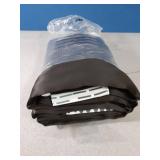 XiDi Grey Blackout Curtains for Living Room 63 Inch Length 2 Panels Modern Farmhouse Geometric Stripe Patterned Printed 100% Black Out Curtain for Bedroom Rustic Country Grommet Window Drapes 52Wx63L 