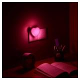 INZU Cute Night Light, Heart Night Light for Kids, LED Nightlight with Auto Dusk to Dawn Sensor, Nightlight Plug into Wall with Soft Warm Light for Bedroom, Nursery, Bathroom, Hallway (Pink) - Retail: