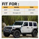 WildGear Front Left Power Window Regulator Lift Motor Fit for Jeep Wrangler JK 2007-2017; Jeep Wrangler JL 2018# 68014953AA; 742-368 - Retail: $18,384