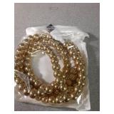 Stylish [Apple MFi Certified] Beaded Phone Charger Cable Metallic Colors USB Cable 2 in1 USB-C Charging Cord for Smartphones 3.3ft (Gold) - Retail: $10